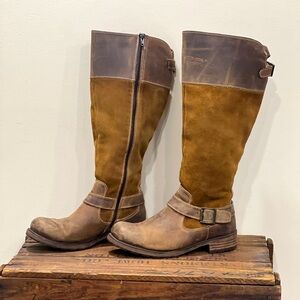 Bos & Co naturally distressed leather riding boots